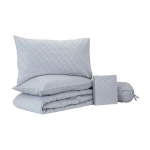 EMD-BARLINY Light Gray King Bed Sheet Set 1m8x2m