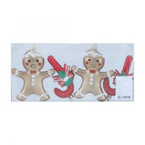 GIGI GINGER CANDY 4 PCS/SET RD/GD