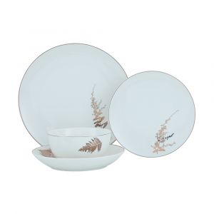 ANTONIA Dinnerware 8 pcs/set WT/GD