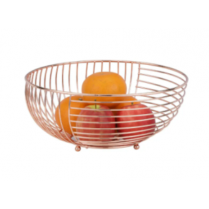 Rổ Đựng Trái Cây Sắt VONY Màu Đồng W28xD28xH12Cm