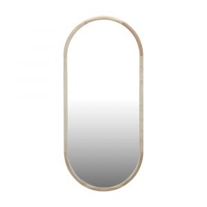 Gương Treo Tường Gỗ Đặc COCO Màu Gỗ W55xD121xH3Cm