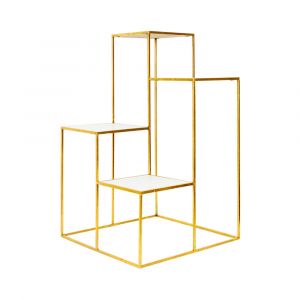 GRACIAS 4-Tier plant stand WT/GD