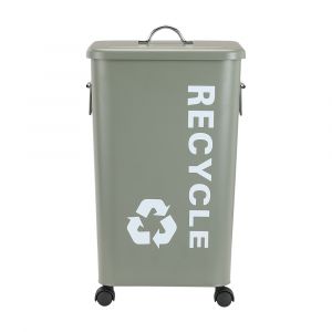 LIDIN Dust bin with lid+wheel 26L DGN