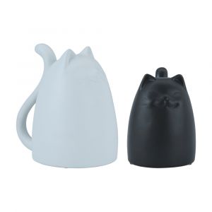 Bộ Tượng Mèo Trắng/Đen MEOWMIE