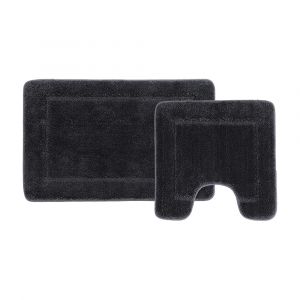 PALLY Synthetic Fiber Bath Mat Gray Color W50xD80xH1.5 Cm