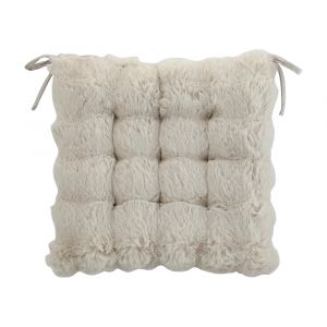 RABBY-BREAD Polyester Seat Cushion Beige W45xD45xH7Cm