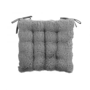 RABBY-BREAD Polyester Seat Cushion Grey W45xD45xH7Cm