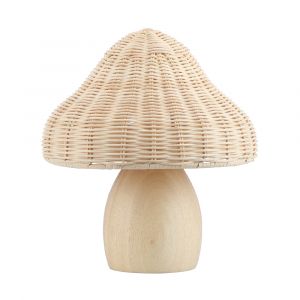 MARDY Rattan Table Lamp Natural Wood Color W26xD26xH28.5 Cm