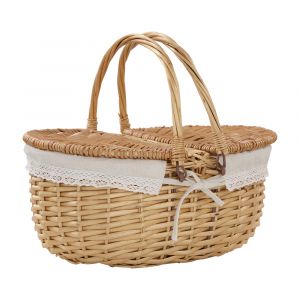 Giỏ Đựng Đồ Gỗ Liễu TSUMA Màu Gỗ Tự Nhiên W39xD29xH18Cm