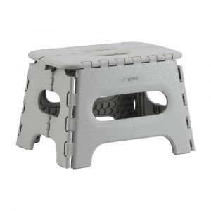 CUSHY PP Plastic Folding Step Stool Beige Color W33xD25.8xH22.2 Cm