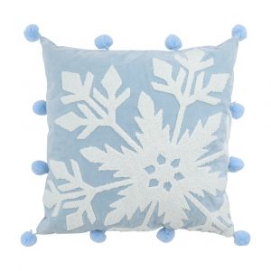 BLUEY-SNOWFLAKE Polyester Cushion Blue W45xD45xH10 Cm