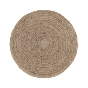 Other Natural Fabric Carpet JUTE Natural Wood Color W90xD90xH0.2Cm