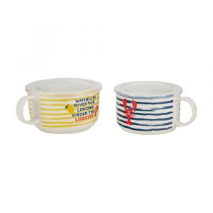 LOBSTERO Multi-Color Ceramic Food Container W31xD17.2xH10Cm