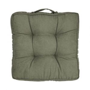 RUBY Synthetic Fiber Chair Cushion Ivory White W45xD45xH10Cm