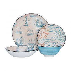 Bộ Chén Dĩa Sứ SEAZO Nhiều Màu W27.5xD18xH28Cm