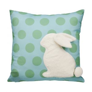 FUNNY BUNNY-DOT B Cushion 45x45cm BL