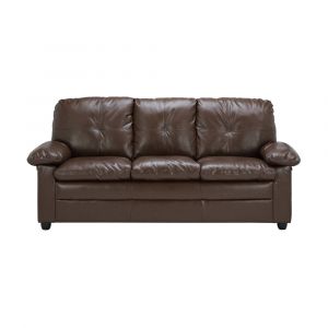 Sofa 3 chỗ Da PVC AUGUSTA màu nâu