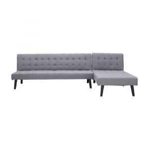 Sofa Giường Vải ADAM Màu Xám W180xD79xH76Cm