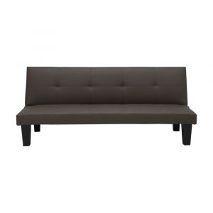 Sofa Giường Da PVC DAY DREAM Màu Nâu W163xD74xH68Cm