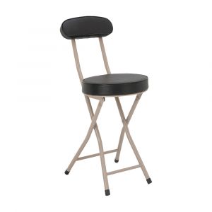 Ghế Ăn Gấp Gọn Da PVC BEAT Màu Đen W31xD46.5xH75Cm