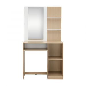 Bàn Trang Điểm Gỗ Công Nghiệp MAGNOLIA/P Màu Trắng W90xD40xH165Cm