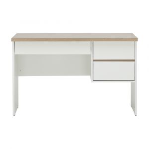 Bàn Làm Việc Gỗ Công Nghiệp MINIO/P Màu Vàng Nhạt/Trắng W120xD50xH75Cm