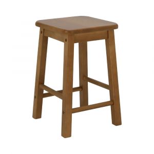 Ghế Ăn Gỗ Cao Su KOFF Màu Nâu Đậm W30xD30xH45 Cm