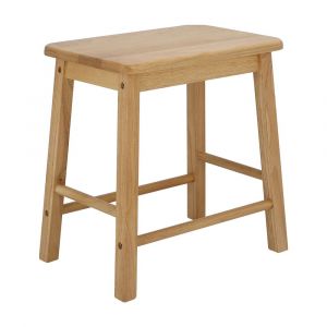 KOFF Rubber Wood Dining Chair Natural Wood Color W30xD30xH45 Cm