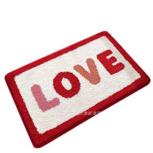 Bathroom Mat With The Word Love