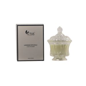 REFRESH Glass Queen Candle Lavender Patchouli 10x13.5 cm