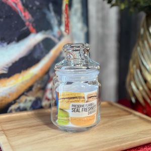 Pop Jar Glass 500ml with Glass Lid