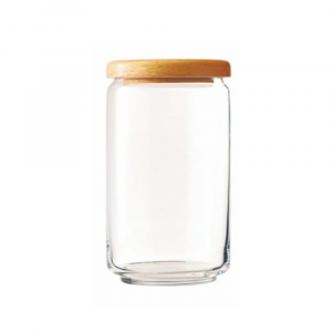 Hũ thủy tinh Pop jar 750ml nắp gỗ