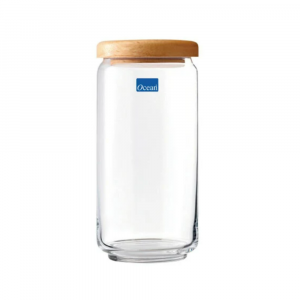 Hũ thủy tinh Pop jar 1000ml nắp gỗ