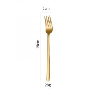 Nĩa inox 304 mạ vàng H19cm