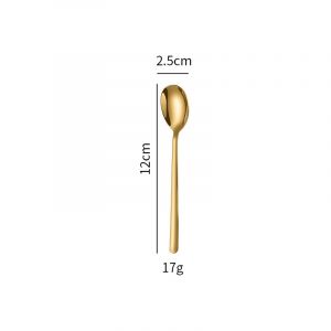 Thìa inox 304 mạ vàng H12cm