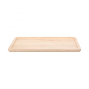 Khay Trang Trí Gỗ Cao Su VASSO Màu Gỗ W28xD21xH1.5Cm