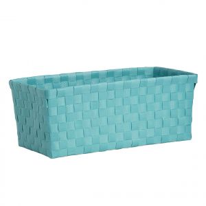 PASHA Basket Polypropylene Turquoise L30xW15xH11.5