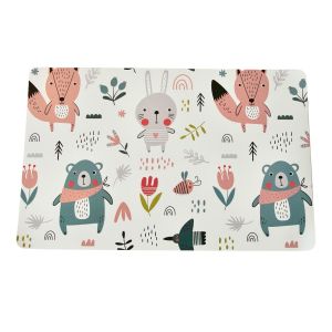 Miếng Lót Suất Ăn Nhựa PP ANIMALLY Màu Xám W43.5xD28.5xH0.07Cm