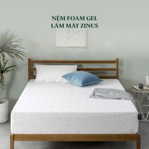 Nệm Foam Gel Mát Cao Cấp Dày 1m6x2mx25cm Zinus