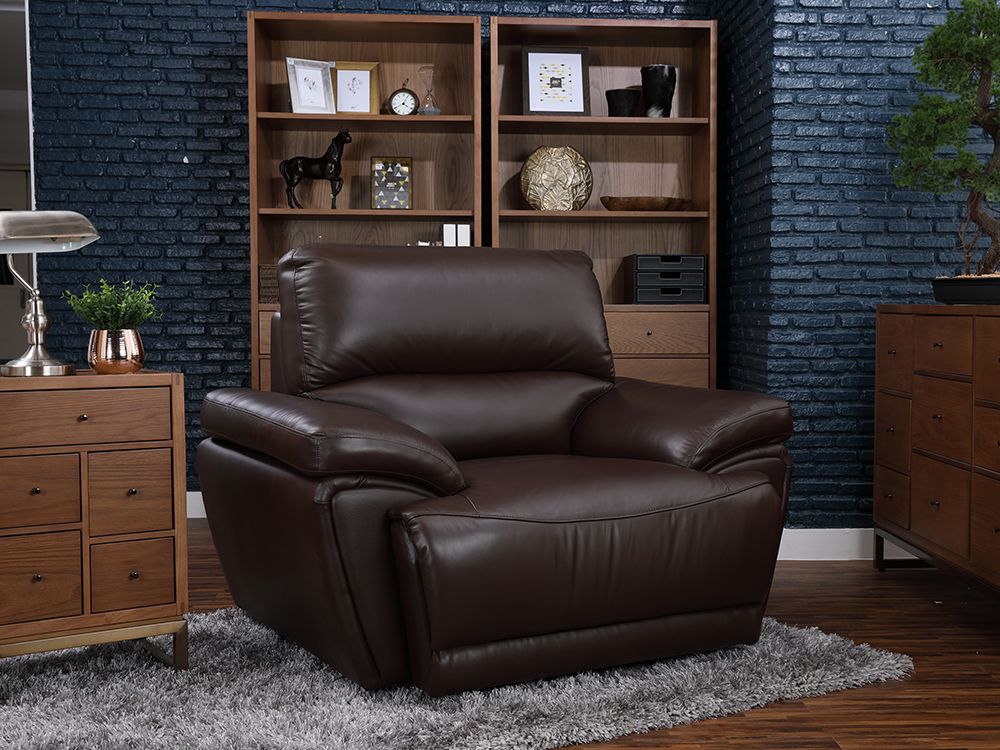 Sofa Đơn Da thật SOPRANO Màu Bạc 