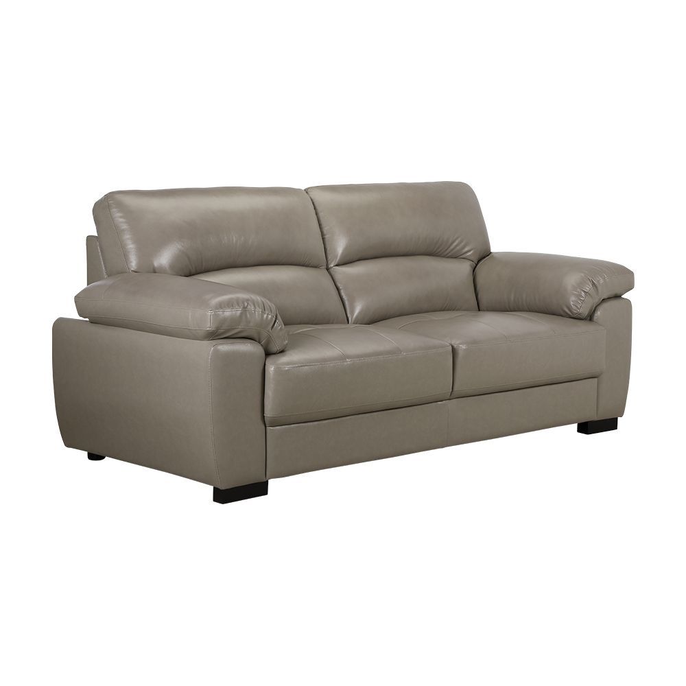 Ảnh góc trái của Sofa Băng Da thật MORETTO Màu Xám