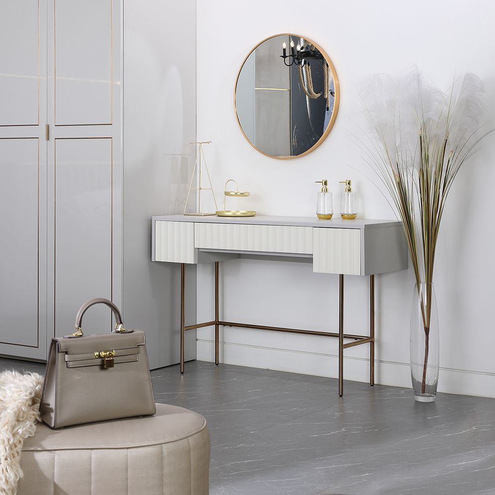 Bàn Trang Điểm Gỗ Công Nghiệp COCO Màu Xám