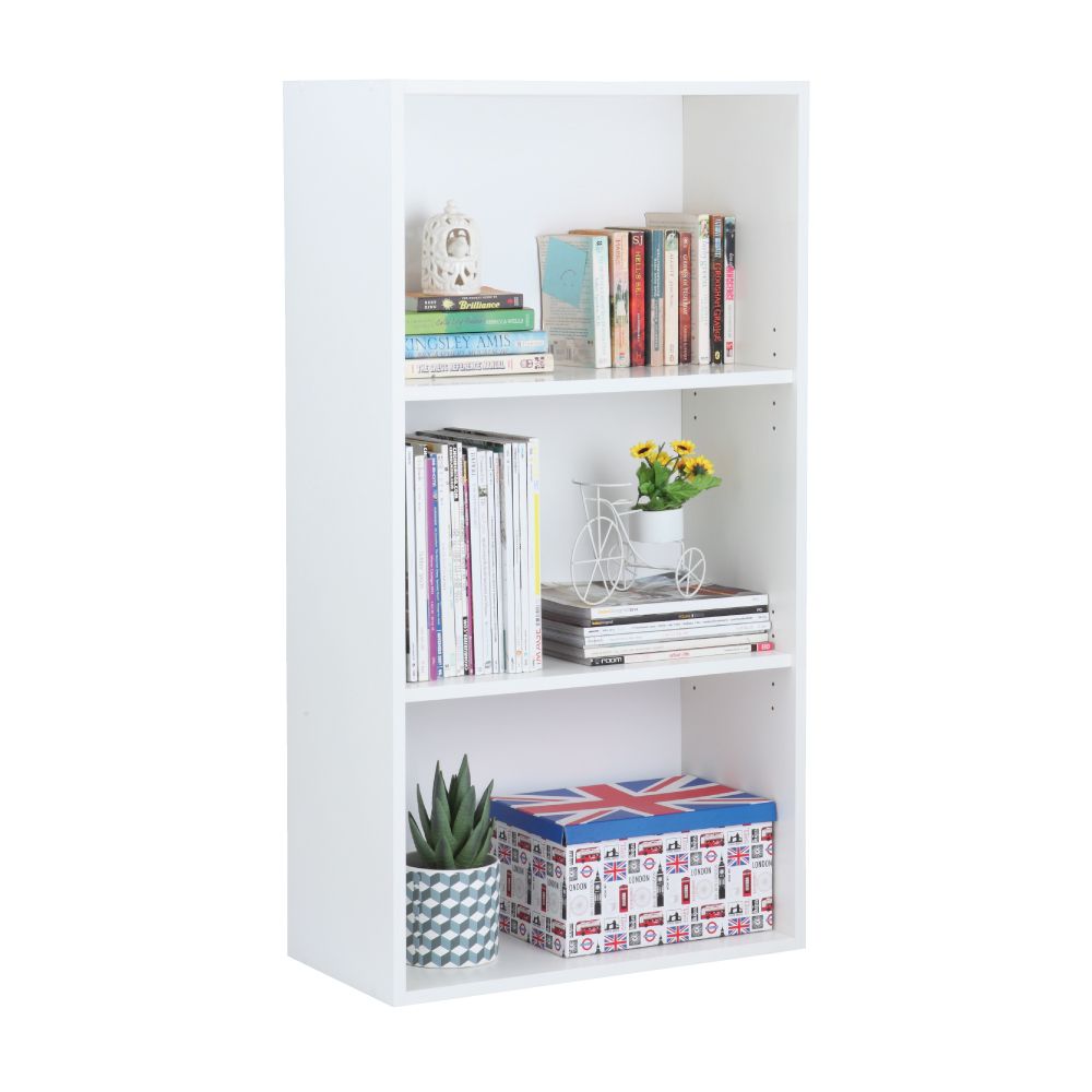 Kệ Sách Gỗ Công Nghiệp H-MORE Màu Trắng