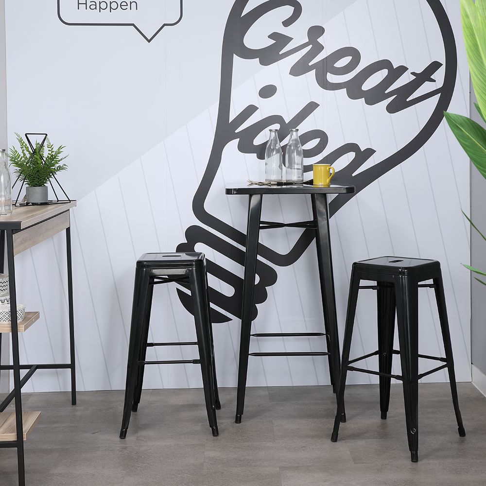 Bàn quầy bar sắt HOBART màu đen