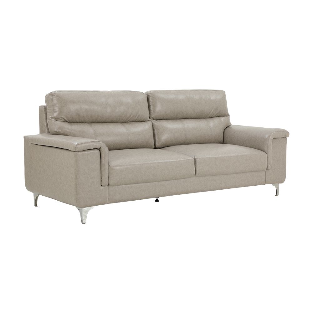 Ảnh chụp góc trái của Sofa Băng Da PVC BRONCO Màu Xám