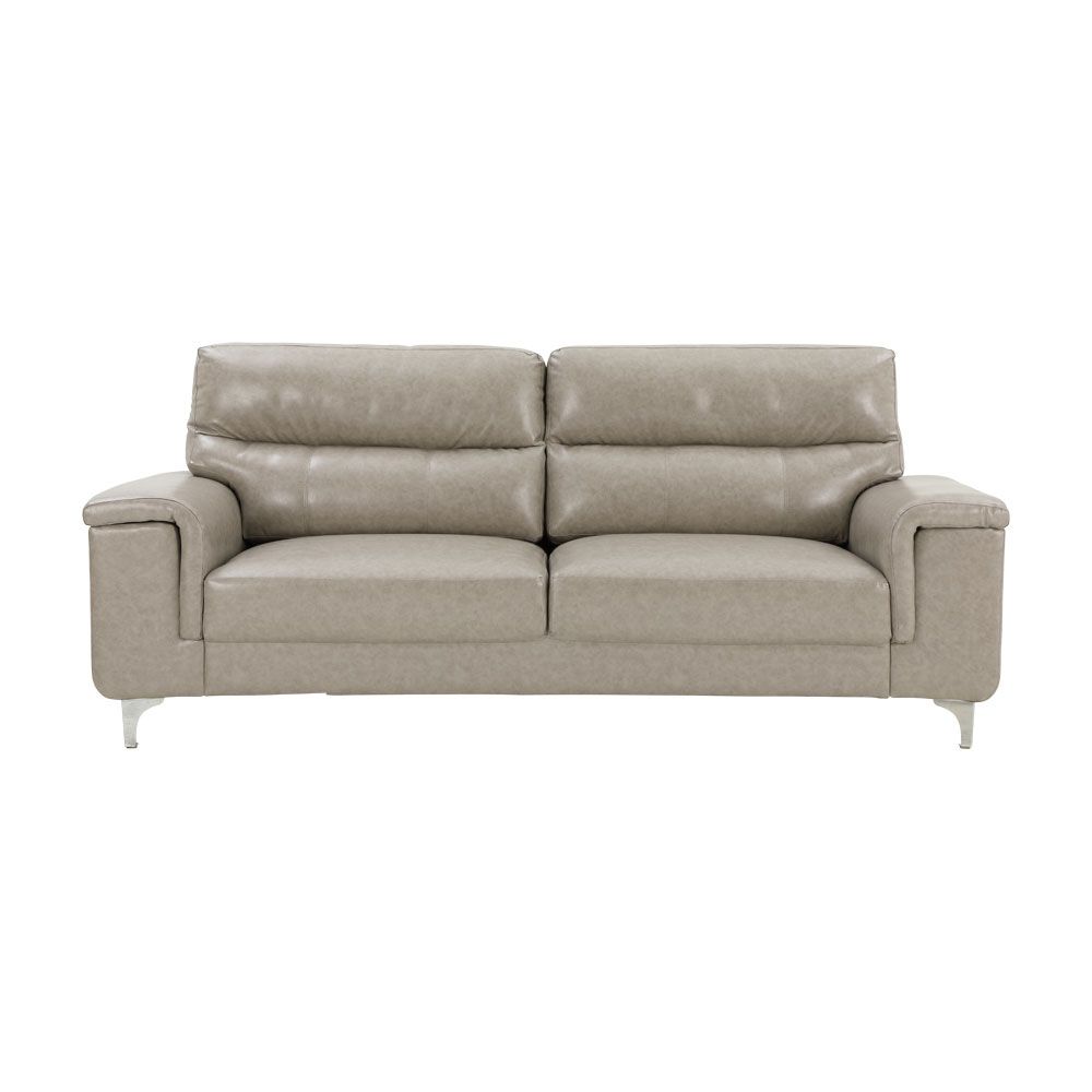 Ảnh chụp chính diện của Sofa Băng Da PVC BRONCO Màu Xám