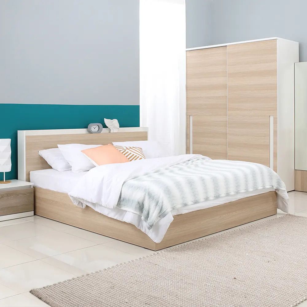 Giường Ngủ Gỗ Công Nghiệp SYDNEY Màu Trắng