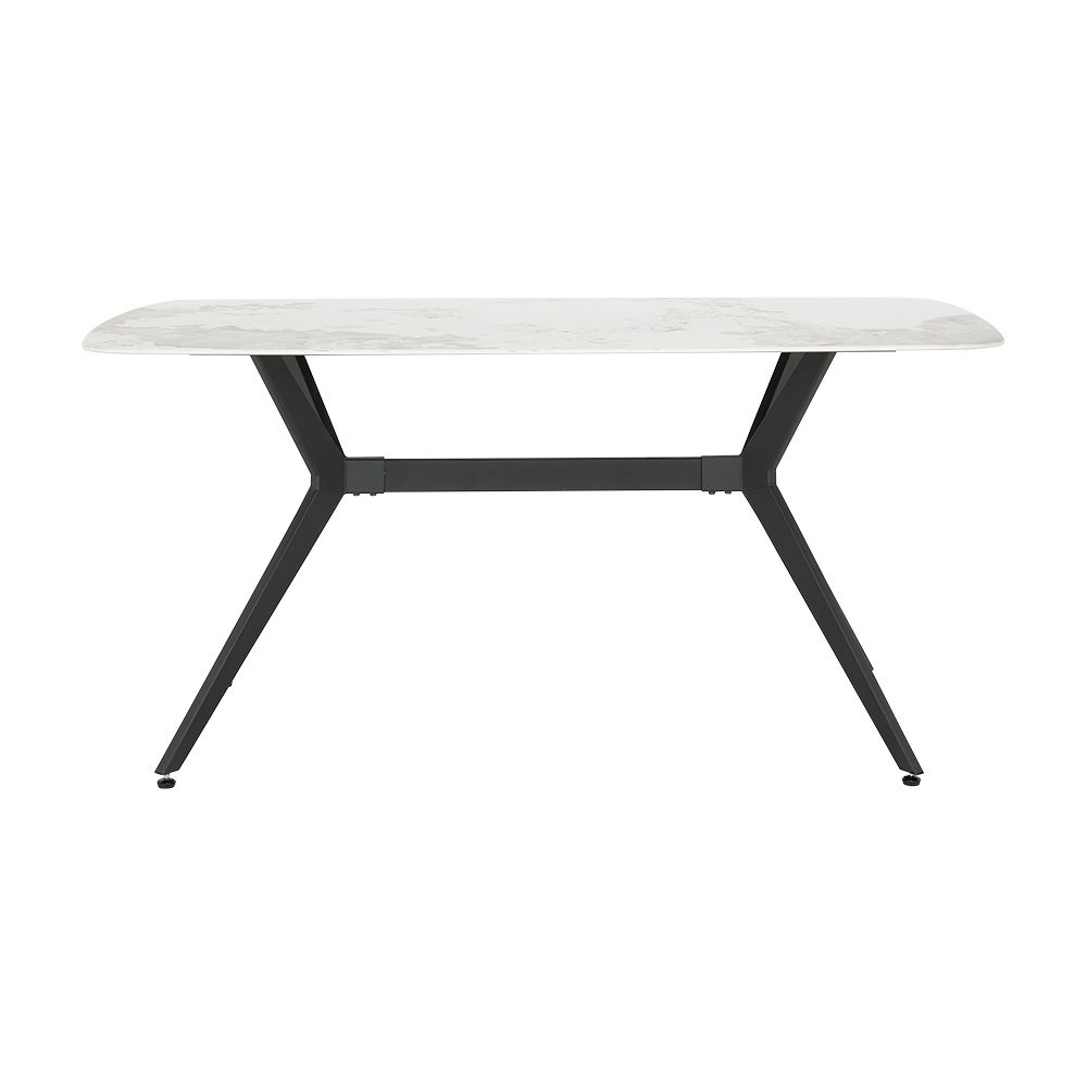 Bàn ăn gỗ công nghiệp KIRA màu trắng