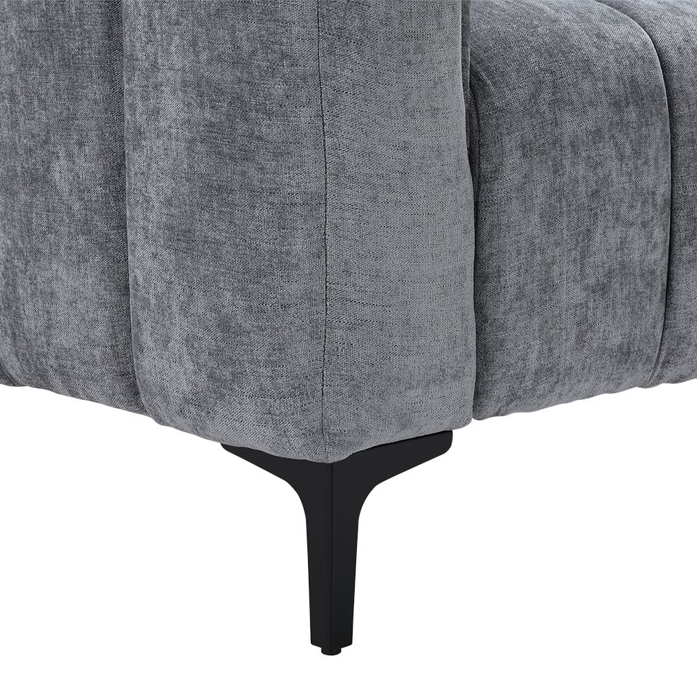 Ảnh cận chân ghế Sofa Băng Polyester LENNY Màu Xám