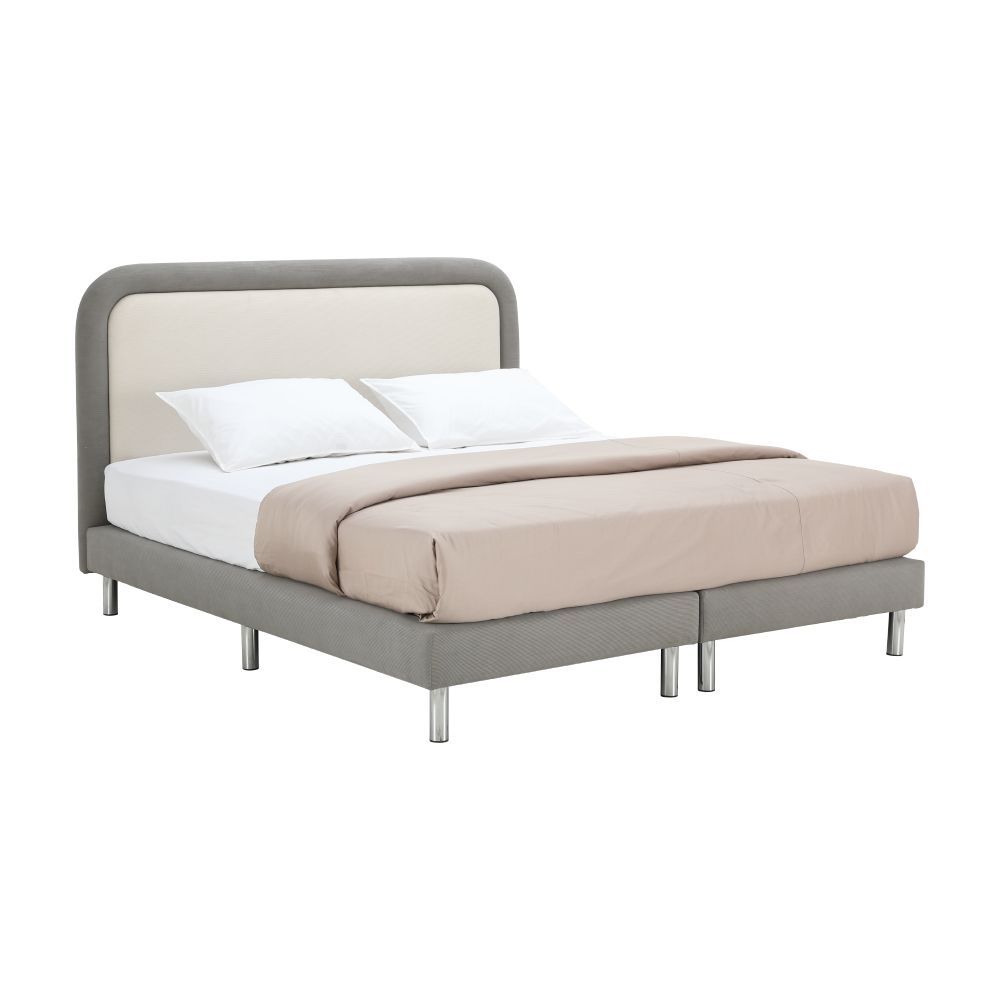 Giường Ngủ Gỗ Công Nghiệp TOUCH Màu Xám Đậm